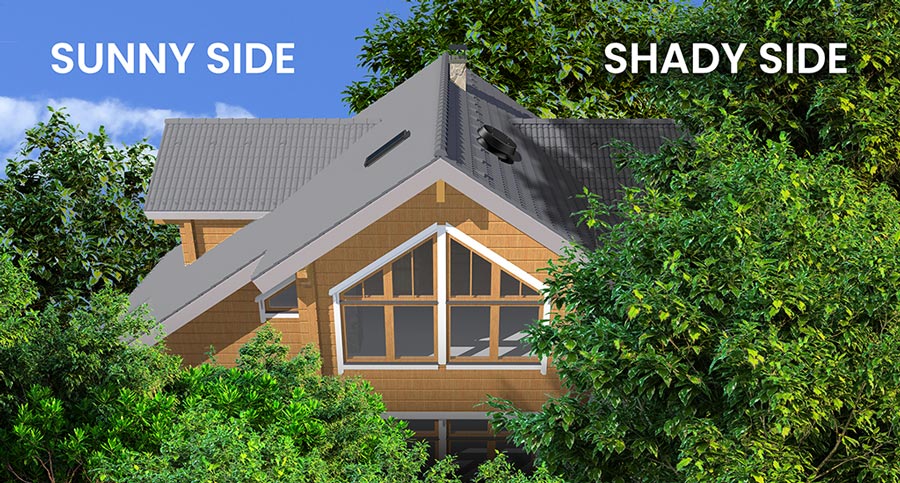 How Natural Light remote panel solar attic fan works